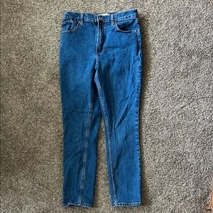 Abercrombie & Fitch Skinny Jeans in Deep Blue Denim